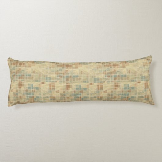 Retro geometrisch patroon 2 lichaamskussen (Achterkant)