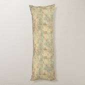 Retro geometrisch patroon 2 lichaamskussen (Achterkant (Verticaal))