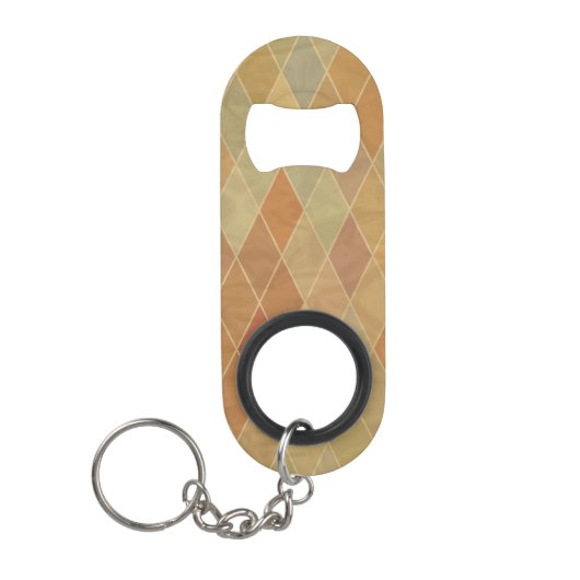 Retro geometrisch patroon 2 mini flessenopener (Voorkant)