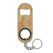 Retro geometrisch patroon 2 mini flessenopener (Achterkant)
