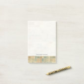 Retro geometrisch patroon 2 post-it® notes (Op bureau)