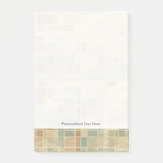 Retro geometrisch patroon 2 post-it® notes (Voorkant)