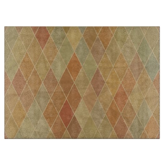 Retro geometrisch patroon 2 snijplank (Voorkant)