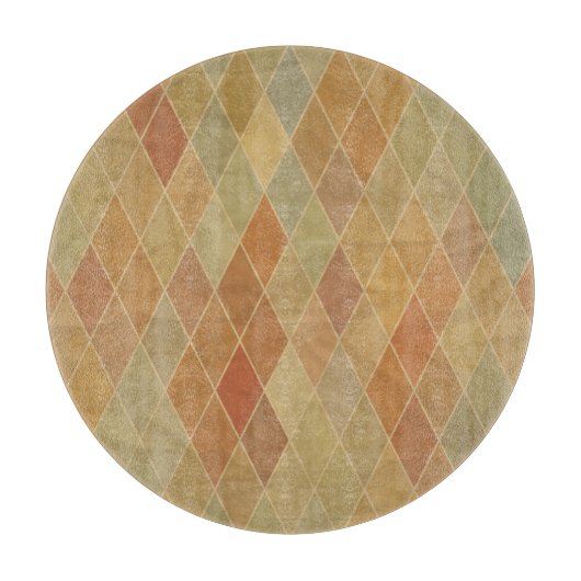 Retro geometrisch patroon 2 snijplank (Voorkant)