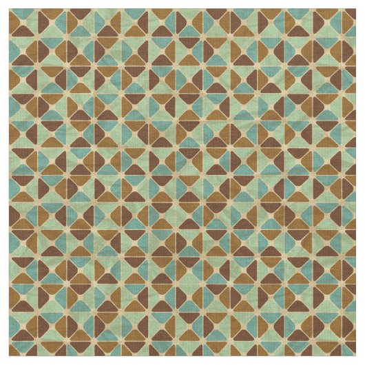 Retro geometrisch patroon 2 stof (Close Up)