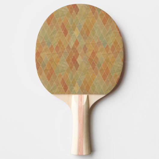 Retro geometrisch patroon 2 tafeltennisbatje (Voorkant)