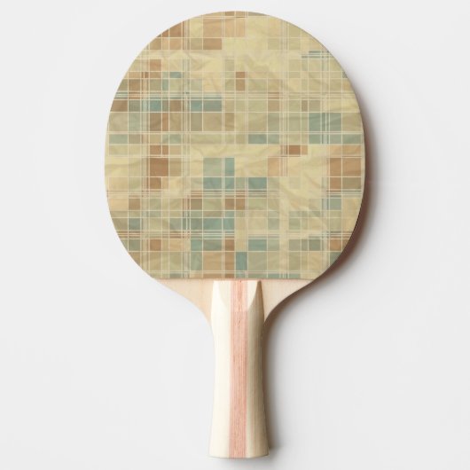 Retro geometrisch patroon 2 tafeltennisbatje (Voorkant)