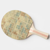 Retro geometrisch patroon 2 tafeltennisbatje (Zijkant)