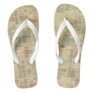 Retro geometrisch patroon 2 teenslippers