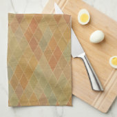 Retro geometrisch patroon 2 theedoek (Quarter Fold)