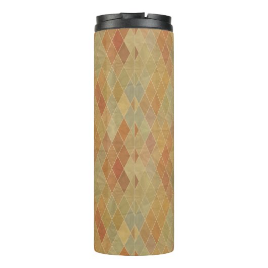 Retro geometrisch patroon 2 thermosbeker (Achterkant)