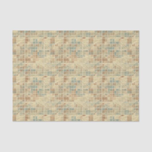 Retro geometrisch patroon 2 tissuepapier (Voorkant)