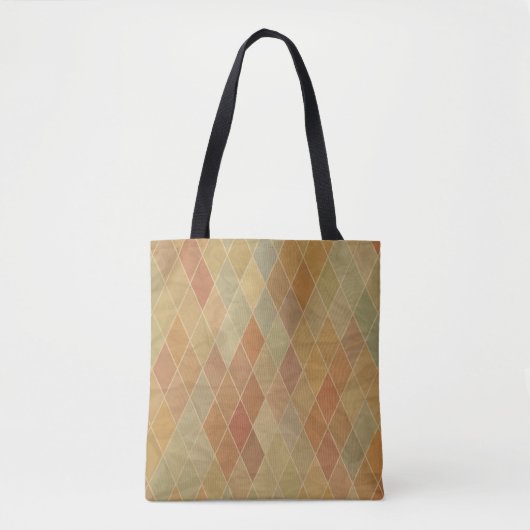 Retro geometrisch patroon 2 tote bag (Voorkant)