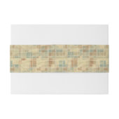 Retro geometrisch patroon 2 uitnodigingen wikkel (Achterkant Voorbeeld)