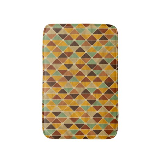 Retro geometrisch patroon 3 badmat (Voorkant Verticaal)