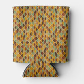Retro geometrisch patroon 3 blikjeskoeler (Voorkant)