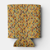 Retro geometrisch patroon 3 blikjeskoeler (Achterkant)