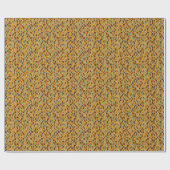 Retro geometrisch patroon 3 cadeaupapier (Vlak)