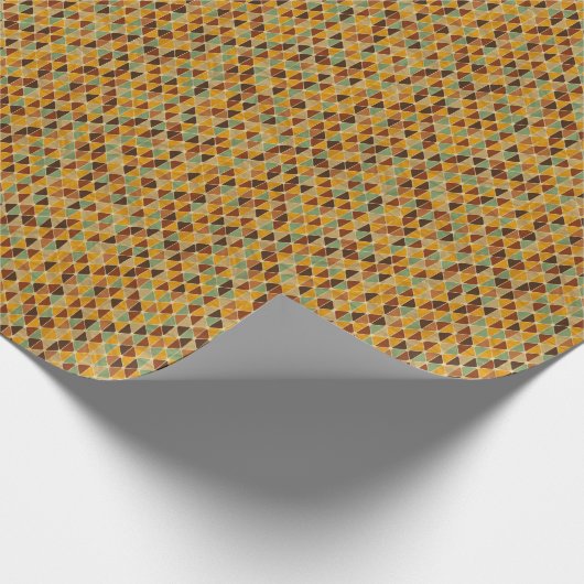 Retro geometrisch patroon 3 cadeaupapier (Hoek)