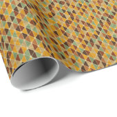 Retro geometrisch patroon 3 cadeaupapier (Rol Hoek)