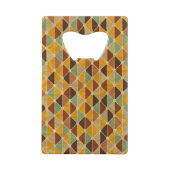 Retro geometrisch patroon 3 creditkaart flessenopener (Achterkant)