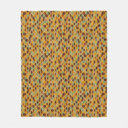 Retro geometrisch patroon 3 fleece deken (Voorkant)