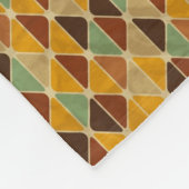 Retro geometrisch patroon 3 fleece deken (Hoek)