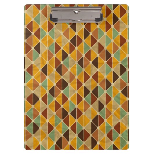 Retro geometrisch patroon 3 klembord (Voorkant)
