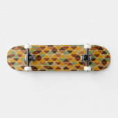 Retro geometrisch patroon 3 persoonlijk skateboard (Horizontaal)