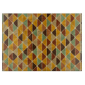 Retro geometrisch patroon 3 snijplank (Voorkant)
