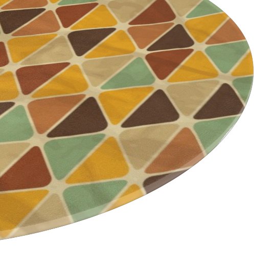 Retro geometrisch patroon 3 snijplank (Hoek)