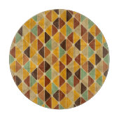 Retro geometrisch patroon 3 snijplank (Voorkant)