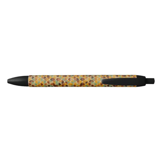 Retro geometrisch patroon 3 zwarte inkt pen (Achterkant)