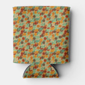 Retro geometrisch patroon 4 blikjeskoeler (Voorkant)