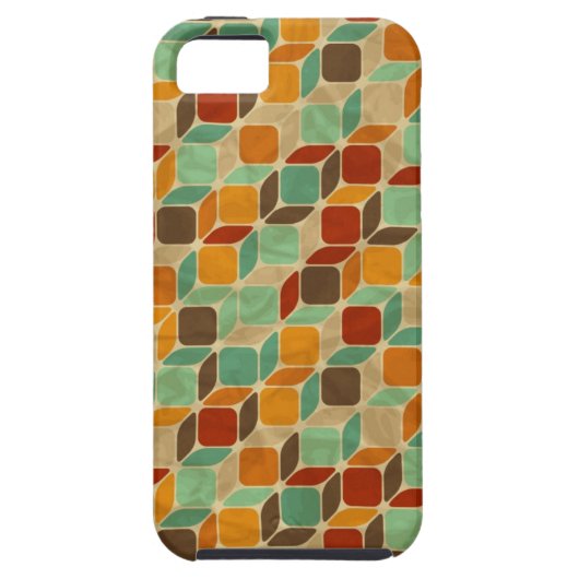 Retro geometrisch patroon 4 Case-Mate iPhone case (Achterkant)