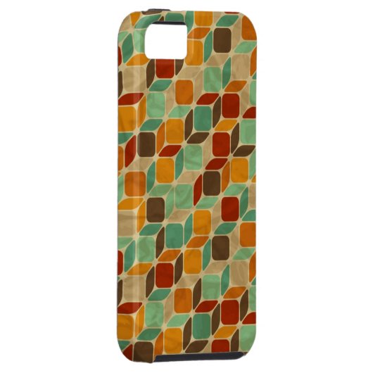 Retro geometrisch patroon 4 Case-Mate iPhone case (Back/Rechts)