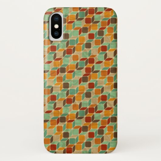 Retro geometrisch patroon 4 Case-Mate iPhone case (Achterkant)