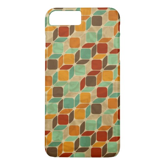 Retro geometrisch patroon 4 Case-Mate iPhone case (Achterkant)
