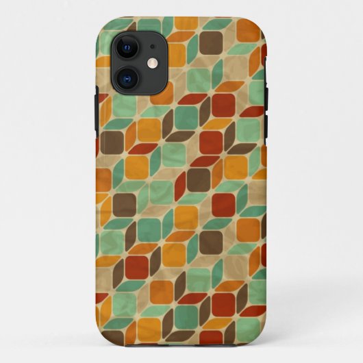 Retro geometrisch patroon 4 Case-Mate iPhone case (Achterkant)