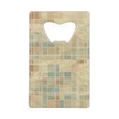 Retro geometrisch patroon 4 creditkaart flessenopener (Achterkant)