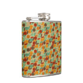 Retro geometrisch patroon 4 heupfles (Rechts)