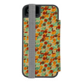 Retro geometrisch patroon 4 incipio iPhone portemonnee hoesje (Agenda Achterkant)