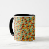 Retro geometrisch patroon 4 mok (Voorkant links)