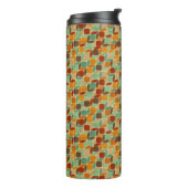 Retro geometrisch patroon 4 thermosbeker (Gedraaid links)
