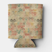Retro geometrisch patroon 5 blikjeskoeler (Voorkant)