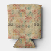 Retro geometrisch patroon 5 blikjeskoeler (Achterkant)