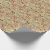 Retro geometrisch patroon 5 cadeaupapier (Hoek)