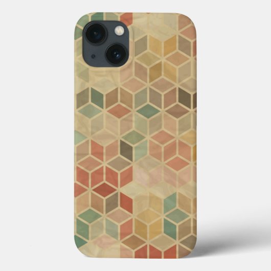 Retro geometrisch patroon 5 Case-Mate iPhone case (Achterkant)