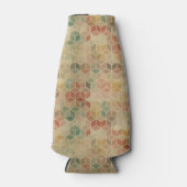 Retro geometrisch patroon 5 flesjeskoeler (Voorkant)