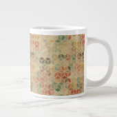 Retro geometrisch patroon 5 grote koffiekop (Rechts)